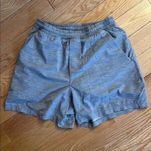 Lululemon Light Grey Lined Pace Breaker Shorts 5" Inseam Size S